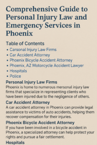 Comprehensive Guide to Personal Injury Law