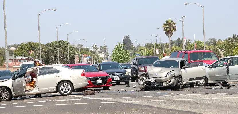 Multi-Car Pile-Up Car Accident