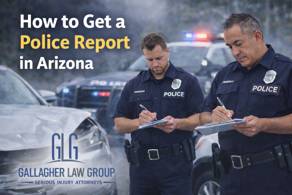 get a police report after a AZ accident