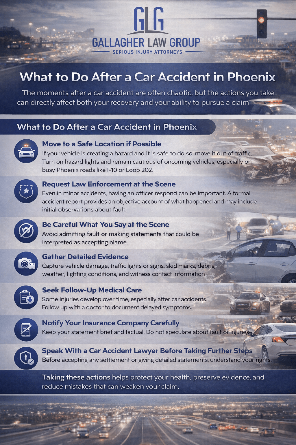 what to do after a phoenix car accident