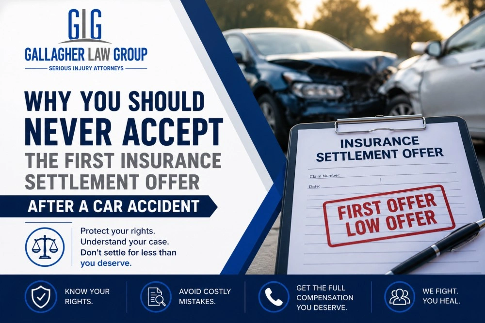 Why you should never accept the first insurance settlement offer after a car accident